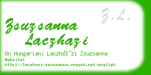 zsuzsanna laczhazi business card